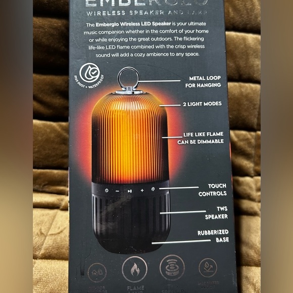 NWT-Wonderlit Emberoglo bluetooth  speaker and flame effect light - Picture 6 of 8